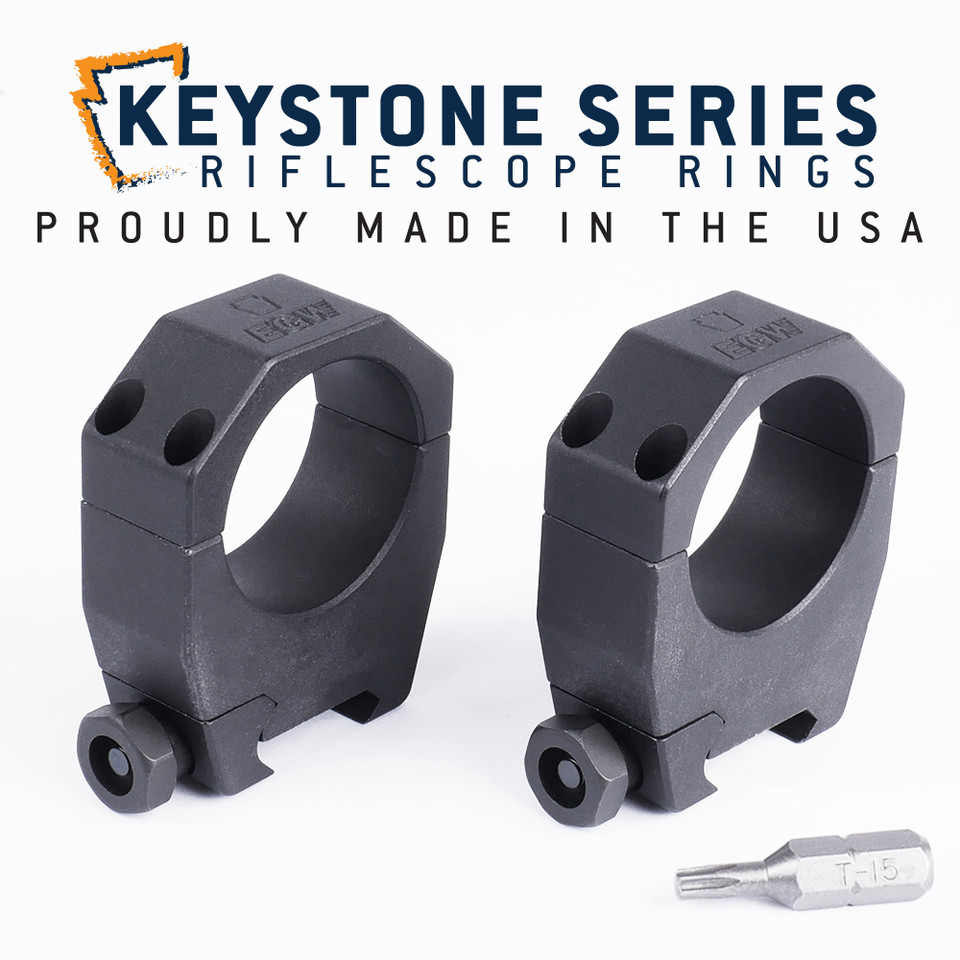Keystone 34mm Scope Rings Extra High
