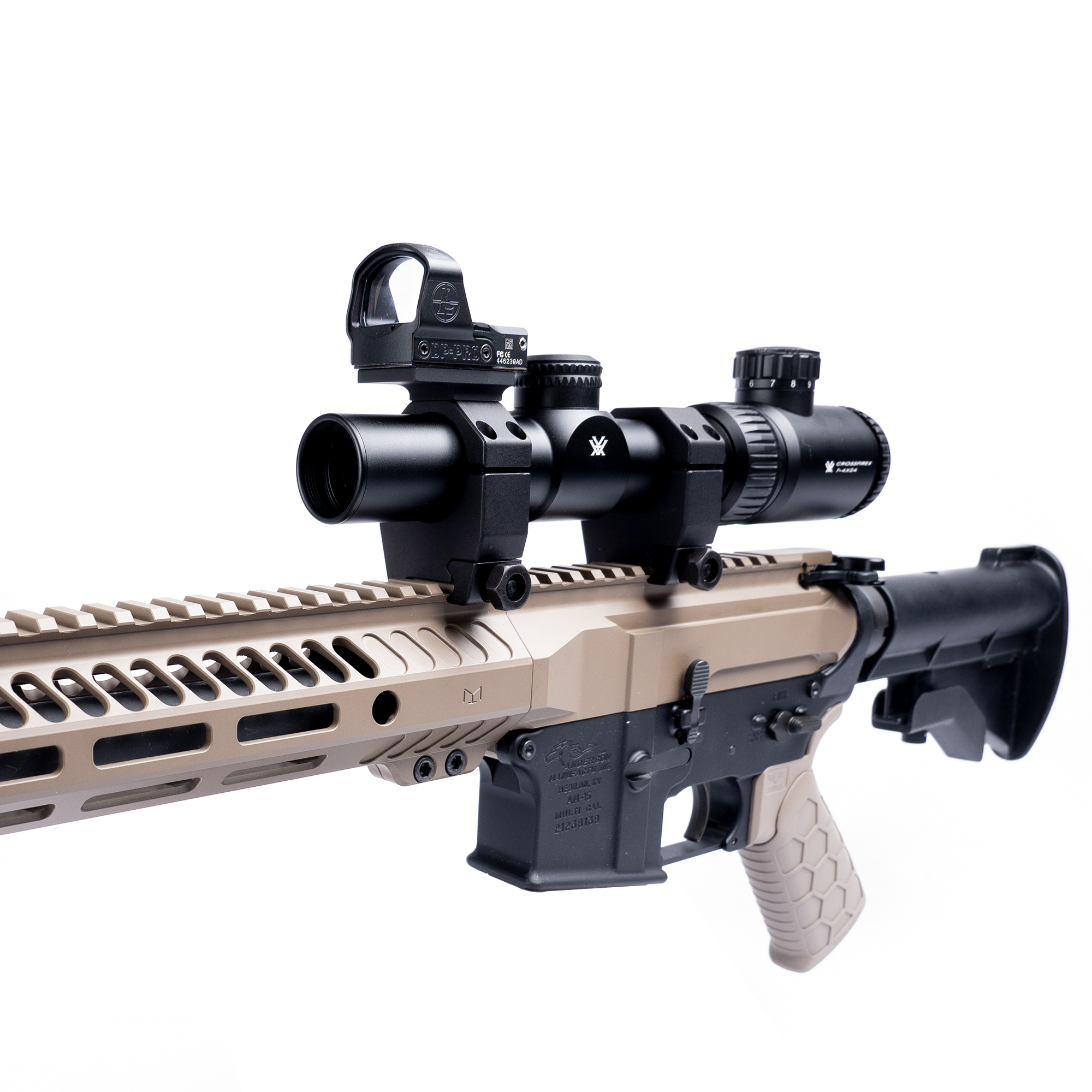 EGW Universal Piggyback Scope Tube Mount Assembly for Red Dot Sights