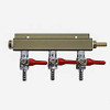 Gas Manifold Solid - 3 Way with 1/4" MFL and Check Valve, Yeast, Brewing Malt