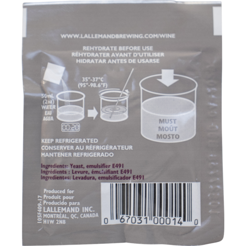 Wine Yeast Lalvin Bourgovin RC 212, Wine Yeast, Dry Yeast