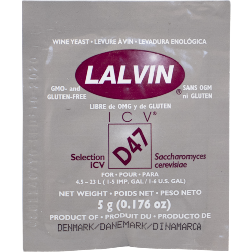 Wine Yeast Lalvin D-47, Wine Yeast, Dry Yeast