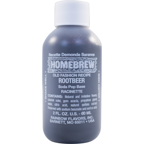 Root Beer - Rainbow Soft Drink Soda Extract - 2 Oz, Yeast, Brewing Malt