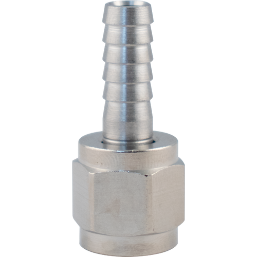 Swivel Nut & Stem - 1/4" barb, 1/4" FFL, Yeast, Brewing Malt