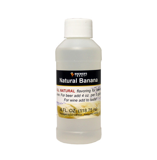 Natural Banana Flavoring Extract - 4 Oz., Yeast, Brewing Malt