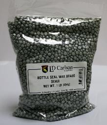 SILVER BOTTLE SEAL WAX BEADS 1 LB, Yeast, Brewing Malt