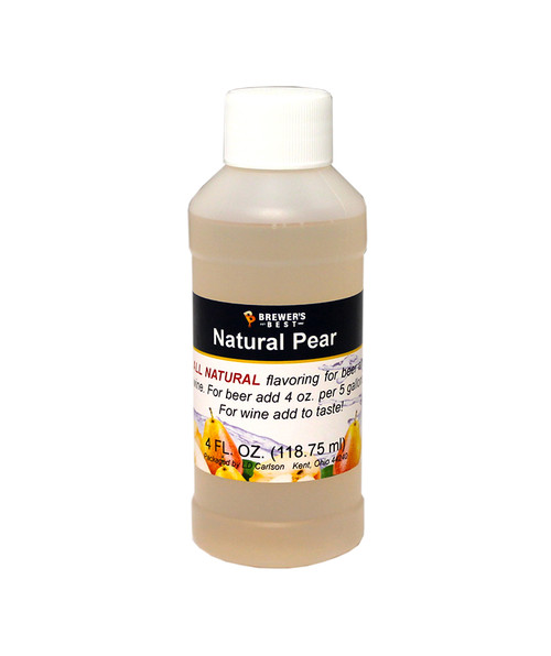 Natural Pear Flavoring Extract - 4 Oz., Yeast, Brewing Malt