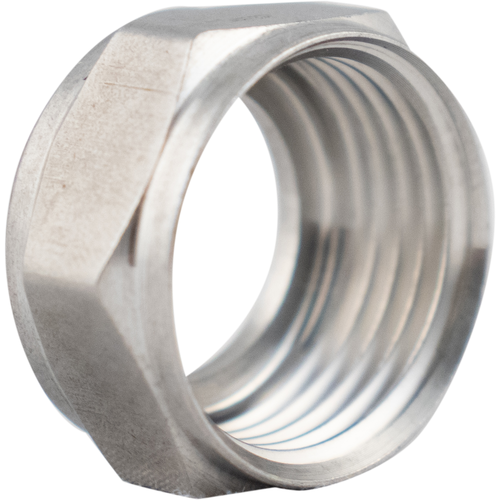 Tailpiece Hex Nut - Stainless Steel, Yeast, Brewing Malt