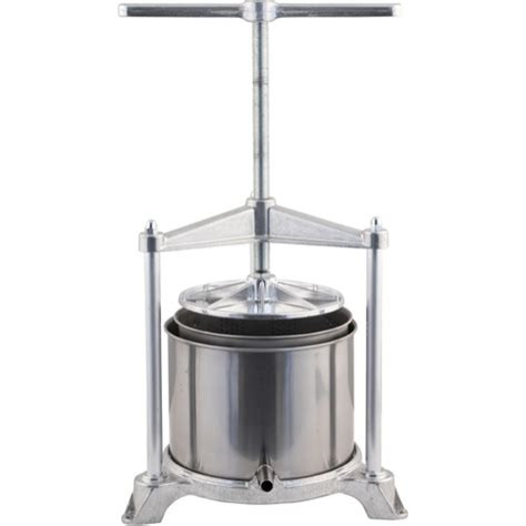 Mini Press - 14 cm x 14 cm - Aluminum & Stainless Steel, Yeast, Brewing Malt