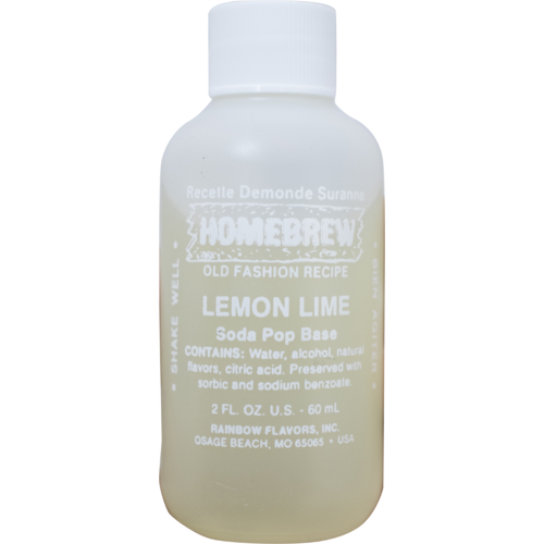 Lemon Lime Soda - Rainbow Soft Drink Extract  - 2 Oz, Yeast, Brewing Malt