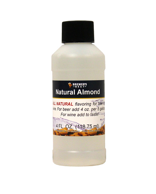 Natural Almond Flavoring Extract - 4 Oz., Yeast, Brewing Malt