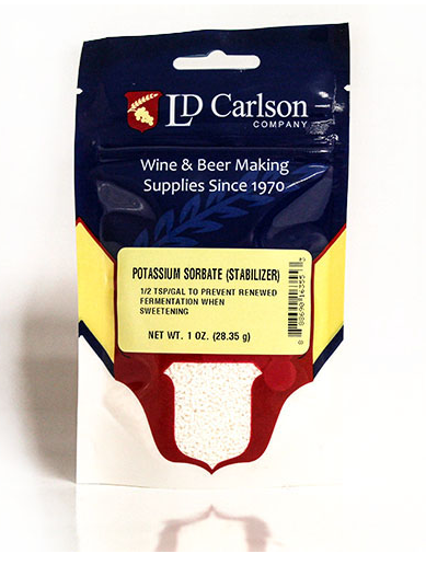 Potassium Sorbate - 1 Oz., Yeast, Brewing Malt