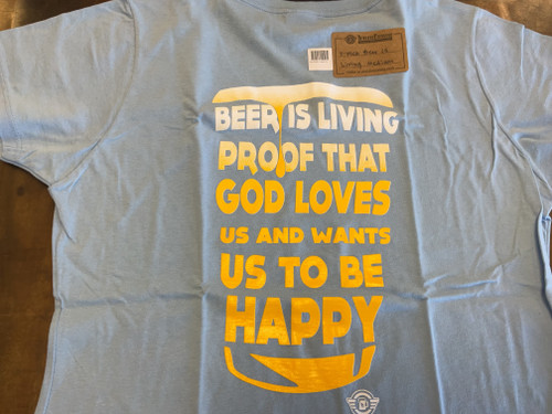 Women's Beer is Living Proof ... T Shirt back