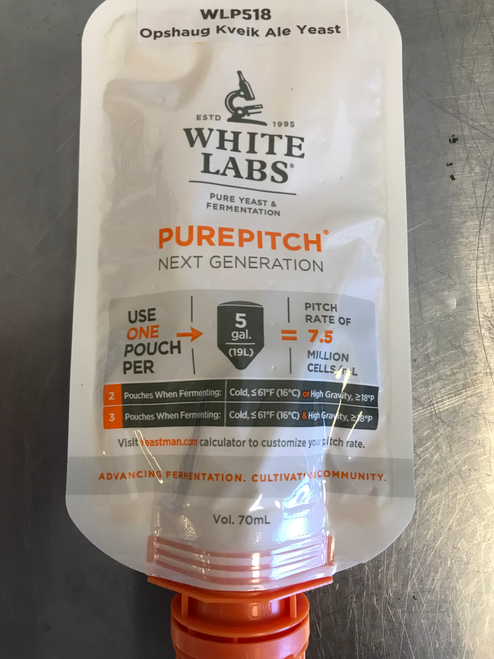 White Labs WLP518 Opshaug Kveik Pure Pitch Next Gen