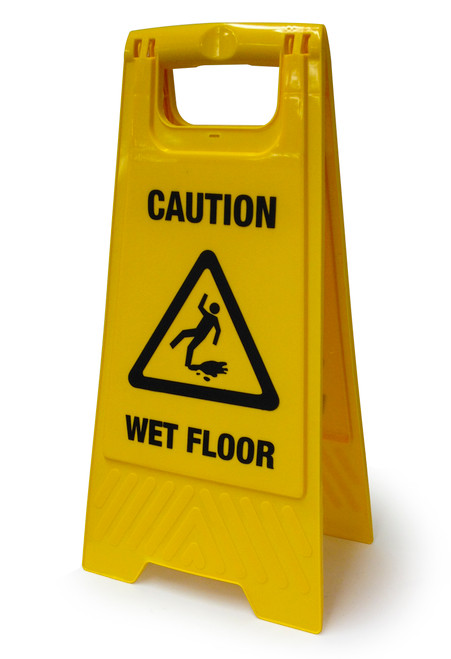 Wet Floor Stand A-Frame 300mm x 600mm plastic double sided