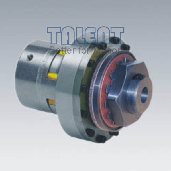 Friction torque limiter jaw coupling, overload protecting coupling