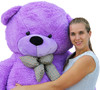 Joyfay® 78" Purple Giant Teddy Bear-6.5 Ft Stuffed Toy, Thick Plush Coat