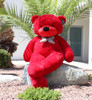 Joyfay® GIANT 63"  (5.25 ft )  RED Teddy Bear Stuffed Plush Toy  