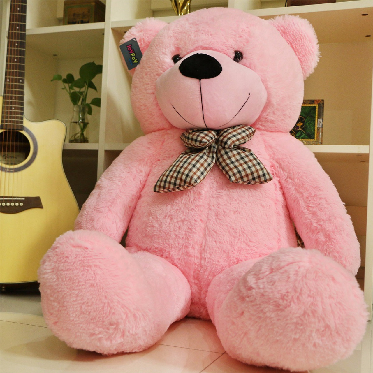 large pink teddy bear