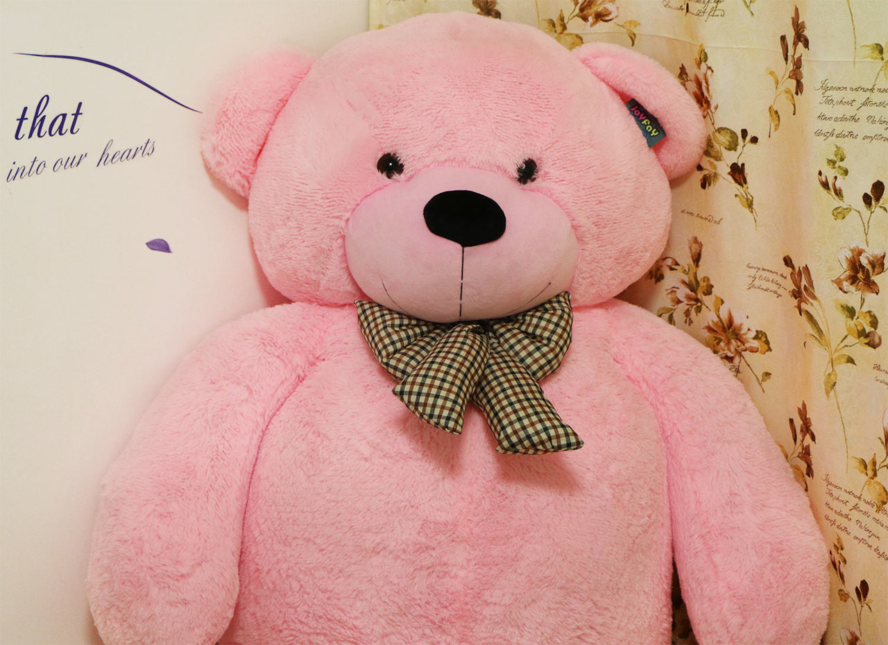 6ft pink teddy bear