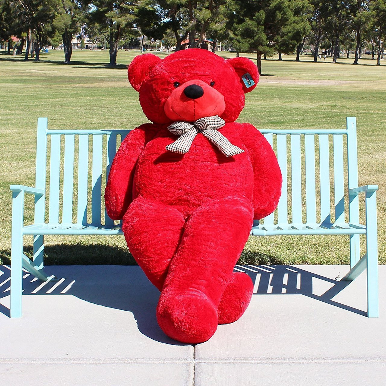 red stuffed bear