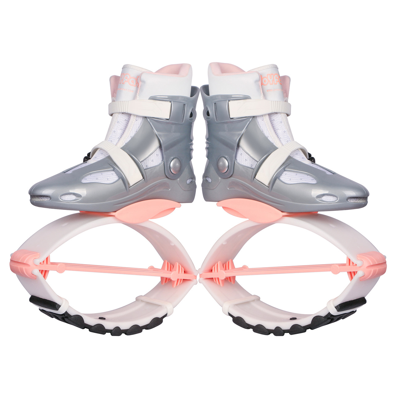 JOYFAY White and Pink Jumping Shoes- Unisex Fitness Jump Shoes
