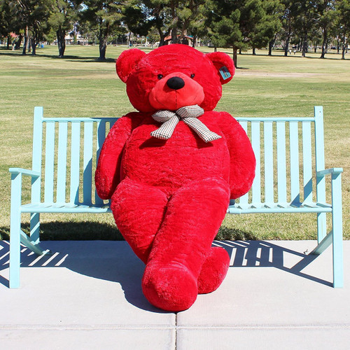 large red teddy bear