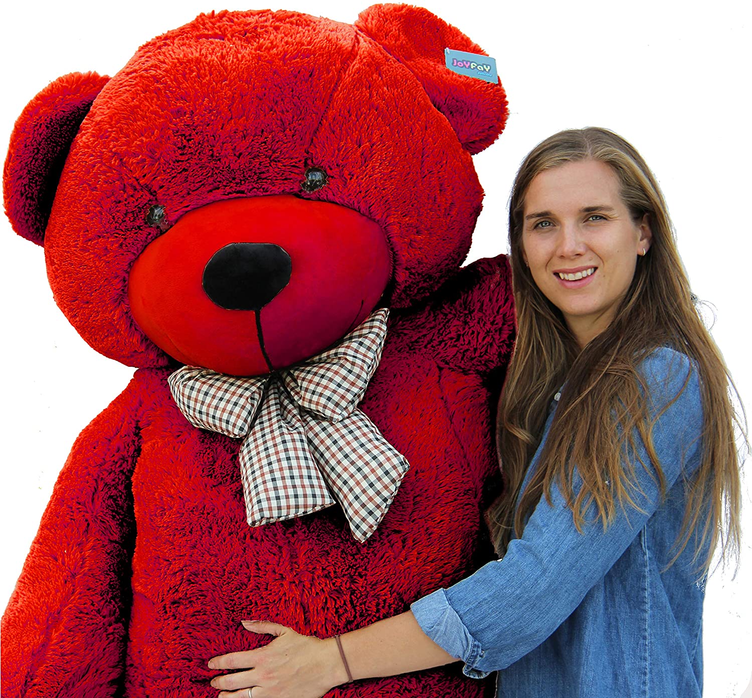 Joyfay 78 Crimson Red Brown Giant Teddy Bear