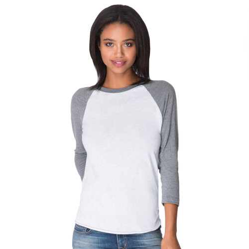 Unisex Tri-Blend 3/4 Raglan
