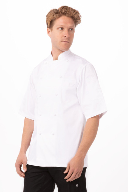 White Capri Premium Cotton Chef Jacket