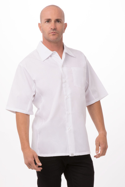 'White Cool Vent Cook Shirt