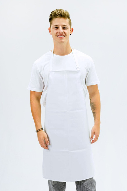 PVC Bib Apron White