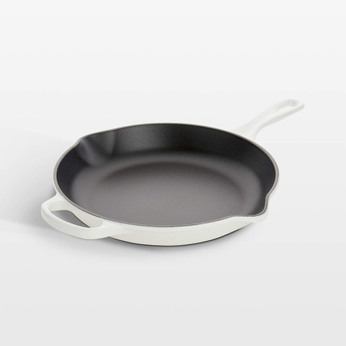 Le Creuset Signature 10.25" White Enameled Cast Iron Skillet