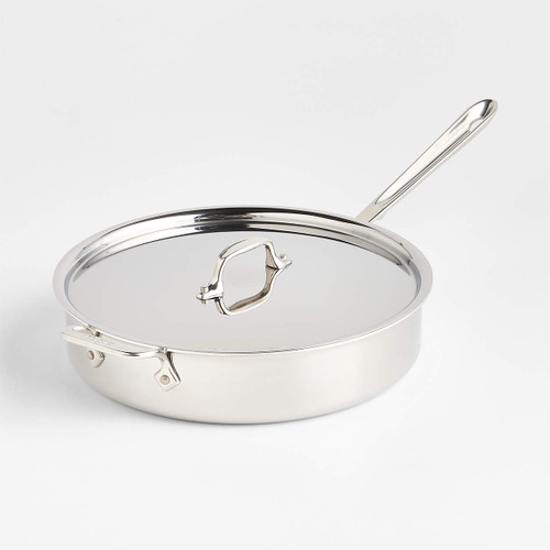 All-Clad D3 5-Qt. Stainless Steel Saute Pan with Lid