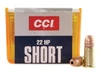CCI .22 Short 27 gr Plated Lead Hollow Point 100 rds.