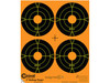 Caldwell Orange Peel Target 4" Self-Adhesive Bullseye (4 Bulls Per Sheet)