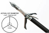 Grim Reaper Crossbow RC 100Gr 3Pk Mechanical Broadhead
