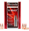 Hornady V-MAX Bullets 243 Caliber, 6mm .243 Diameter 58 Grain Boat Tail Box of 100