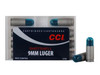 CCI 9mm Luger Shotshell 53 gr #12 Shot 10 rds.