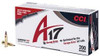 CCI A17 .17 Hornady Magnum Rimfire 17 gr Tipped Varmint 200 rds. CCI A17 .17 Hornady Magnum Rimfire 17 gr Tipped Varmint 200 rds.