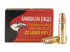 Federal American Eagle .22 Long Rifle High Velocity 38 gr Plated Lead Hollow Point 400 rds.