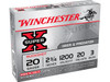 Winchester Super-X 20 Gauge 2-3/4" Buffered #3 Buckshot 20 Pellets 5 rds.