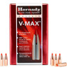 Hornady V-MAX Bullets 25 Caliber .257 Diameter 75 Grain Boat Tail Box of 100
