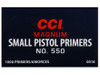 CCI Small Pistol Magnum Primers #550 Box of 100 (1 Tray of 100)