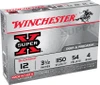 Winchester Super-X Ammunition 12 Gauge 3.5" #4 Buckshot 54 Pellets