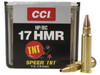 CCI Ammunition 17 Hornady Magnum Rimfire (HMR) 17 Grain Speer TNT Jacketed Hollow Point #0053