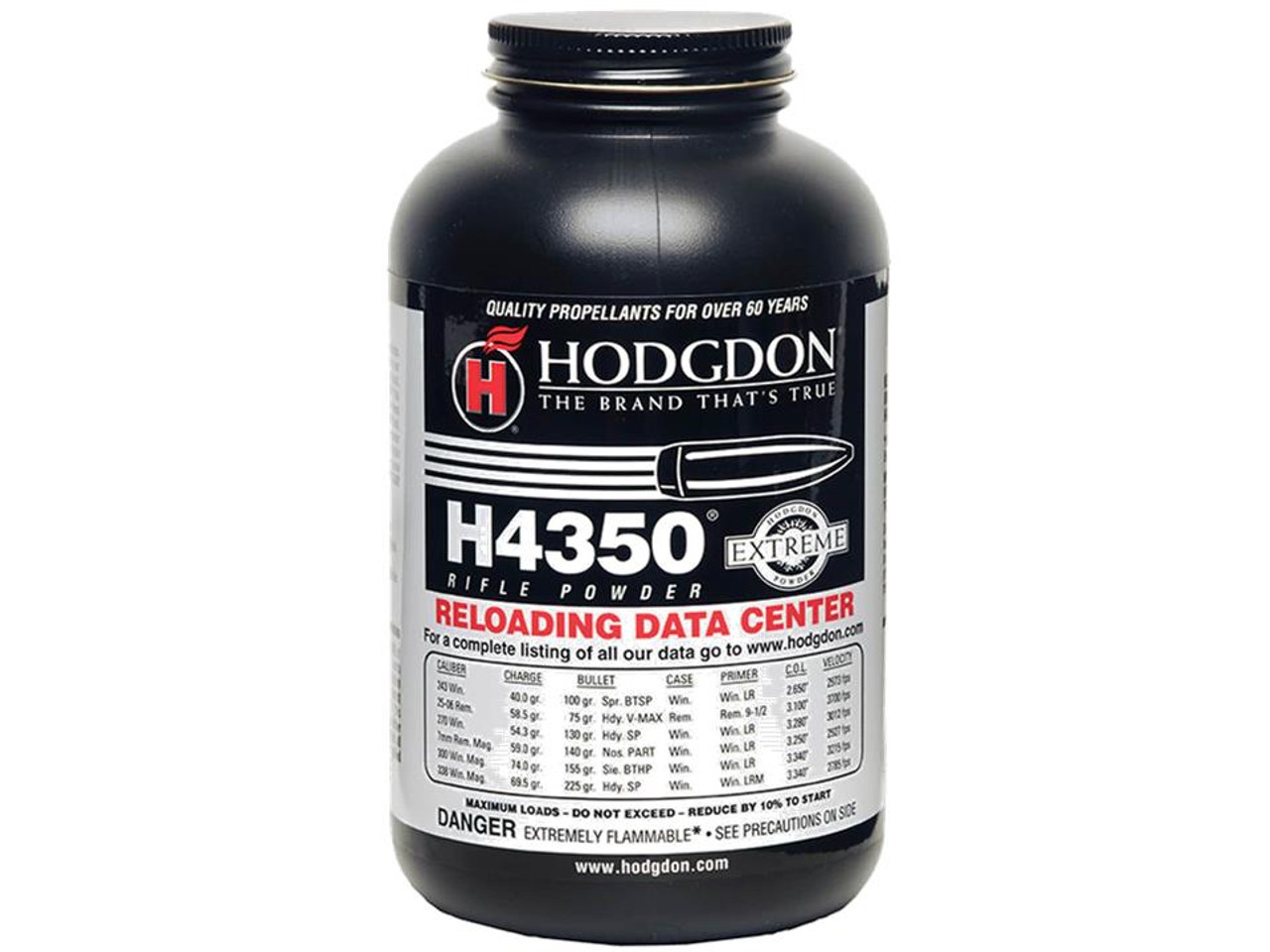 Hodgdon H4350 Smokeless Gun Powder 1LB Hodgdon H4350 Smokeless Gun Powder 1LB