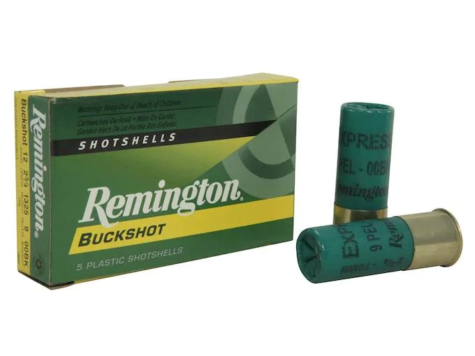 Remington Express 12 Gauge 2-3/4" #00 Buckshot 9 Pellets 5 rds.