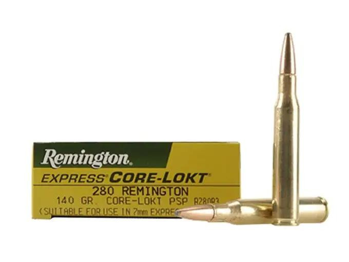 Remington .280 Remington 140 gr Core-Lokt Pointed Soft Point 20 rds.