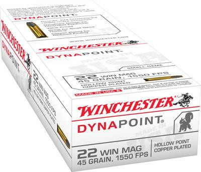 Winchester USA DynaPoint .22 Winchester Magnum Rimfire 45 gr 50 rds.