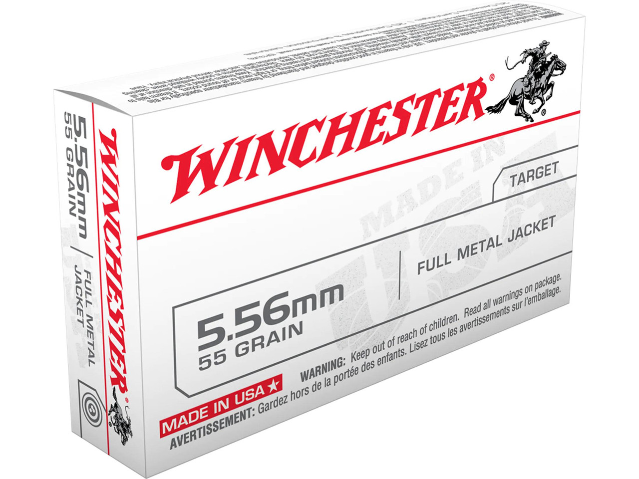 Winchester 5.56 55 FMJ LC, 20 Rounds/Box